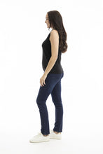 Load image into Gallery viewer, Orientique Knit Vest Knit-IN 2/30S Black colour side shot