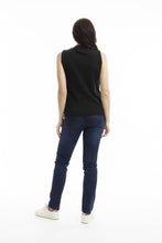 Load image into Gallery viewer, Orientique Knit Vest Knit-IN 2/30S Black colour back shot