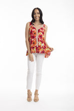 Load image into Gallery viewer, Orientique La Pelosa V Neckline Trim Cami front shot