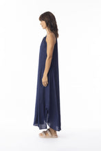 Load image into Gallery viewer, Orientique Lux Sleeveless Maxi Dress Navy colour side shot