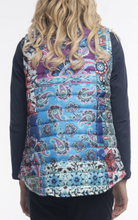 Load image into Gallery viewer, Orientique Reversible Sleeveless Puffer Vest Beethoven 2 Back Closed up