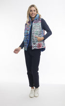 Load image into Gallery viewer, Orientique Reversible Sleeveless Puffer Vest Beethoven 2 Front View