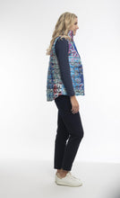 Load image into Gallery viewer, Orientique Reversible Sleeveless Puffer Vest Beethoven 2 Left Side View