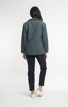 Load image into Gallery viewer, Orientique Solid Blazer Mediterranean Back View