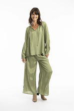 Load image into Gallery viewer, Orientique Solid Top Olive colour front shot