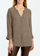 Load image into Gallery viewer, Ping Pong Tile Print Blouse Front View