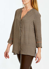 Load image into Gallery viewer, Ping Pong Tile Print Blouse Right Side View