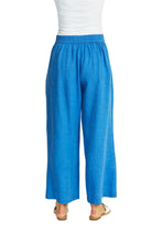 Load image into Gallery viewer, Ping Pong - Amal Linen Palazzo Pant in Ivy colour in back shot