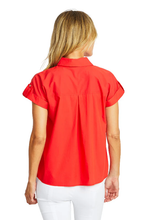 Load image into Gallery viewer, Ping Pong - Leah Cargo Shirt - Poppy colour back shot
