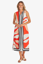 Load image into Gallery viewer, Ping Pong - Linear Maxi Dress - Linear Print front shot