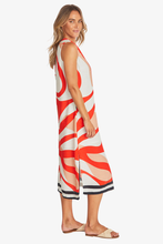 Load image into Gallery viewer, Ping Pong - Linear Maxi Dress - Linear Print side shot