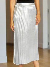 Load image into Gallery viewer, Ping Pong - Shimmer Skirt - Silver colour side shot