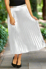 Load image into Gallery viewer, Ping Pong - Shimmer Skirt - Silver colour front shot