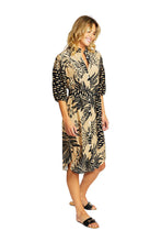 Load image into Gallery viewer, Ping Pong Sahara Spliced Button Dress side shot