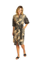 Load image into Gallery viewer, Ping Pong Sahara Spliced Button Dress front shot