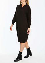 Load image into Gallery viewer, Ping Pong - Cocoon Dress Coffee Bean Color Right Side View
