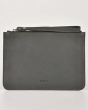 Load image into Gallery viewer, Queens Leather Pouch in Denim colour