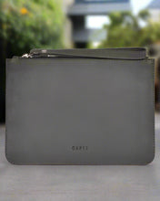 Load image into Gallery viewer, Queens Leather Pouch in Denim colour