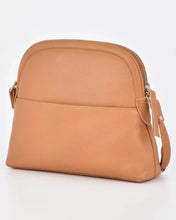 Load image into Gallery viewer, Sabine Leather Crossbody Bag in Tan colour side shot