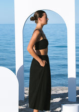 Load image into Gallery viewer, Salt Bandeau Top Black Color Left Side View