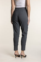 Load image into Gallery viewer, Two-T's Check Ponte Panelled Pant Closed up back view