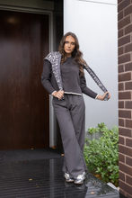 Load image into Gallery viewer, Two-T's - Cable Knit - Slate With Oat Tipping colour front shot