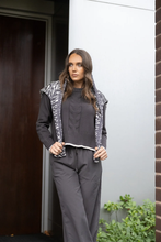 Load image into Gallery viewer, Two-T's - Cable Knit - Slate With Oat Tipping colour front shot
