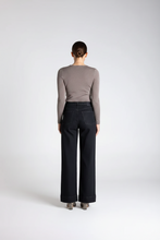 Load image into Gallery viewer, Two-T's - Crew Neck Merino Knit Top - Buff colour back shot