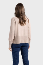 Load image into Gallery viewer, Two-T's - Crew Neck Sweater - Biscotti colour back shot