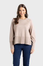 Load image into Gallery viewer, Two-T's - Crew Neck Sweater - Biscotti colour front shot