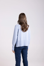 Load image into Gallery viewer, Two-T's - Crew Neck Sweater - Powder Blue colour back shot