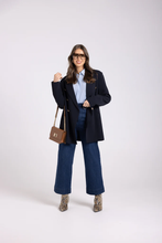 Load image into Gallery viewer, Two-T's - Long Line Blazer - French Navy colour front shot