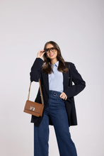 Load image into Gallery viewer, Two-T's - Long Line Blazer - French Navy colour front shot