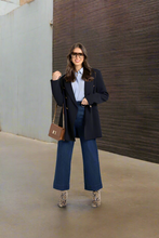 Load image into Gallery viewer, Two-T's - Long Line Blazer - French Navy colour front shot