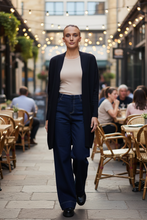 Load image into Gallery viewer, Two-T's - Merino Long Cardigan - Ink colour front shot