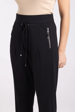 Load image into Gallery viewer, Two-T's - Ponte Panelled Pant - Black colour side shot