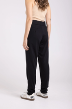 Load image into Gallery viewer, Two-T's - Ponte Panelled Pant - Black colour back shot