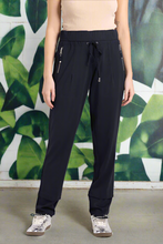 Load image into Gallery viewer, Two-T's - Ponte Panelled Pant - French Navy colour front shot