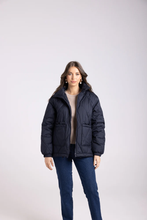 Load image into Gallery viewer, Two-T's - Puffer Jacket - French Navy colour front shot