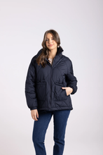 Load image into Gallery viewer, Two-T's - Puffer Jacket - French Navy colour front shot