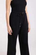 Load image into Gallery viewer, Two-T's - Track Pant - Black colour side shot
