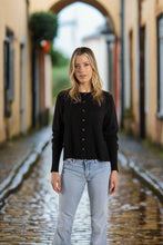 Load image into Gallery viewer, Two-T's Cropped Cardigan - Black colour