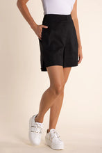 Load image into Gallery viewer, Two-T's Linen Mix Short - Black