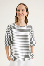 Load image into Gallery viewer, Yarra Trail - Banda Tee - White/ Nori colour front shot