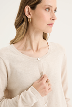 Load image into Gallery viewer, Yarra Trail - Blaze Cardigan - Cashew colour front closed up shot