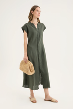 Load image into Gallery viewer, Yarra Trail - Bodhi Dress - Nori colour front shot