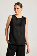 Load image into Gallery viewer, Yarra Trail - Carina Tank in Black colour front shot