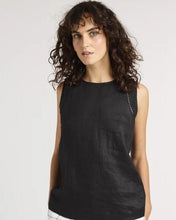 Load image into Gallery viewer, Yarra Trail - Carina Tank in Black colour front shot