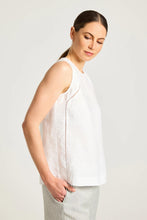 Load image into Gallery viewer, Yarra Trail - Carina Tank in White colour side shot