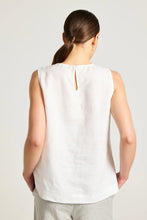 Load image into Gallery viewer, Yarra Trail - Carina Tank in White colour back shot
